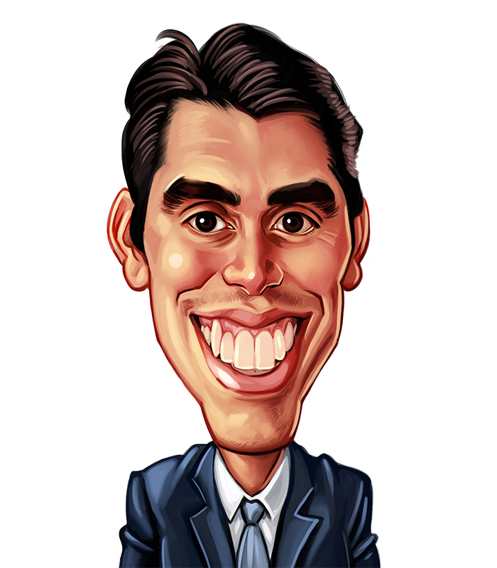 Caricature of Chris Kalogianis