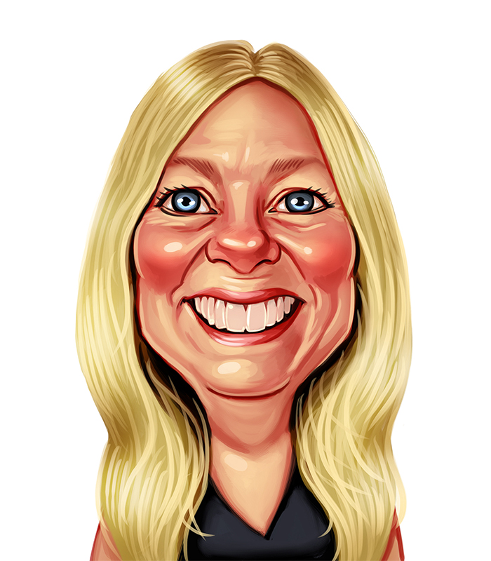 Caricature of Susan Dworkis